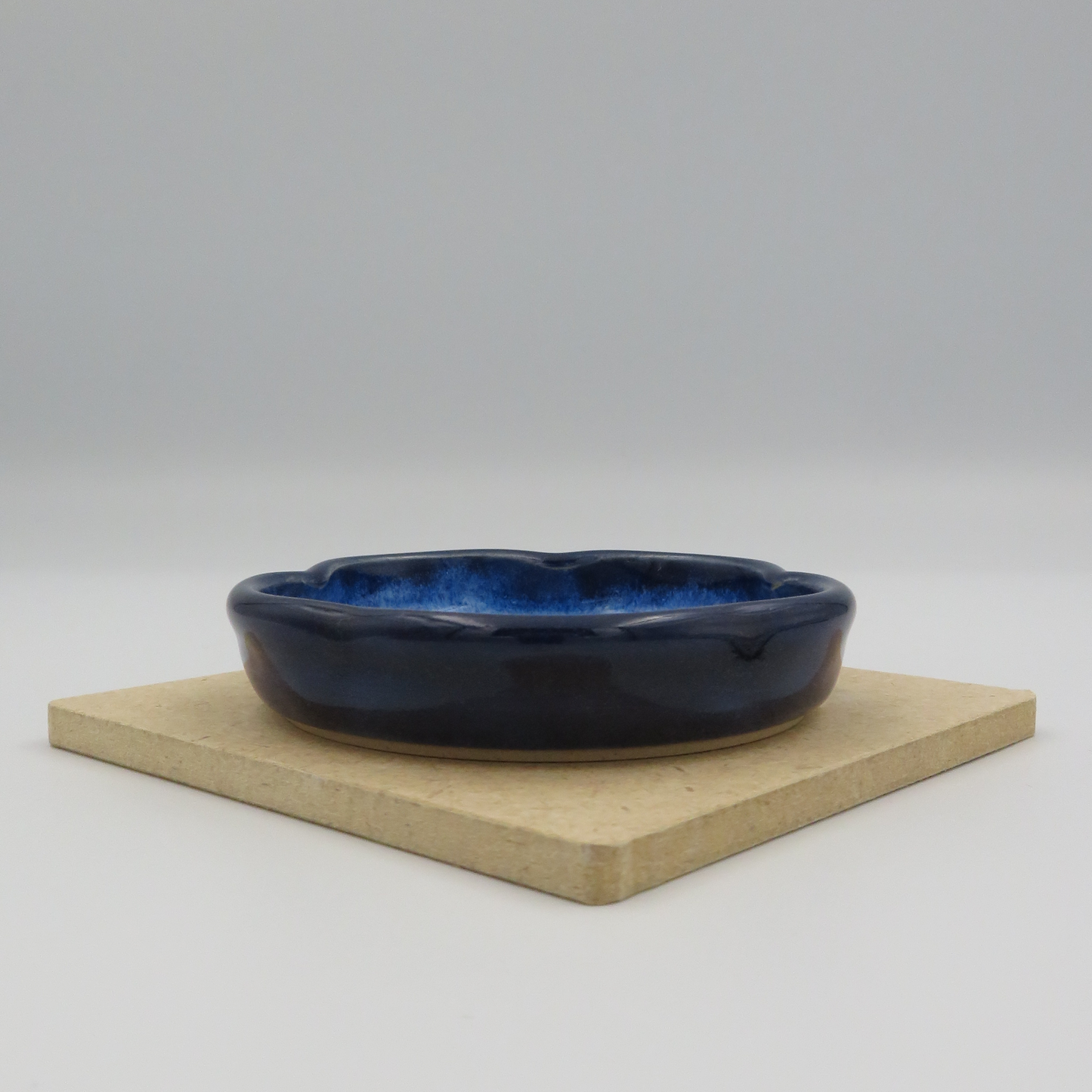 Small Flat Petal Dish - Deep Blue - Second