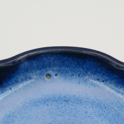 Small Flat Petal Dish - Deep Blue - Second