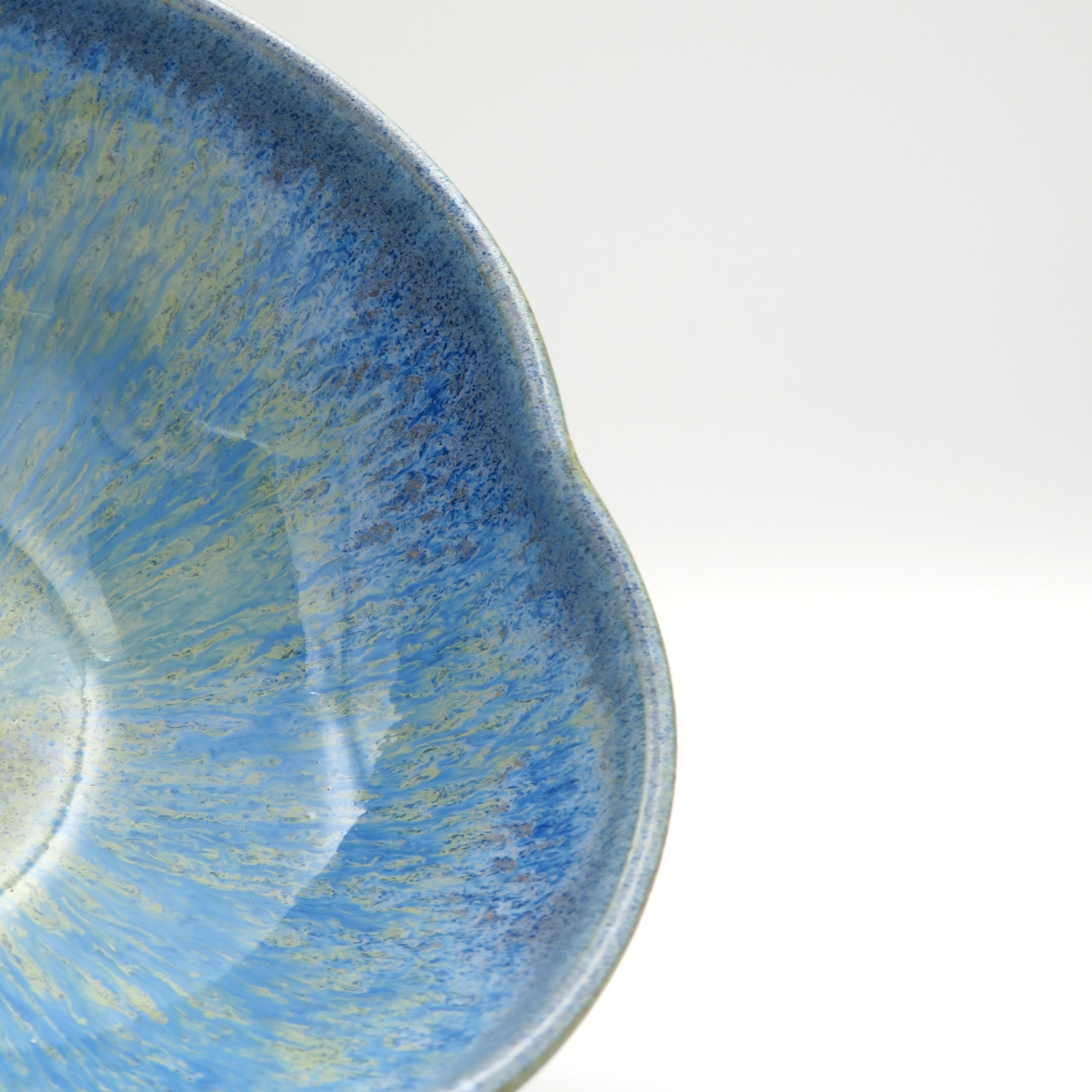 Small 4-Petal Dish - Light Blue