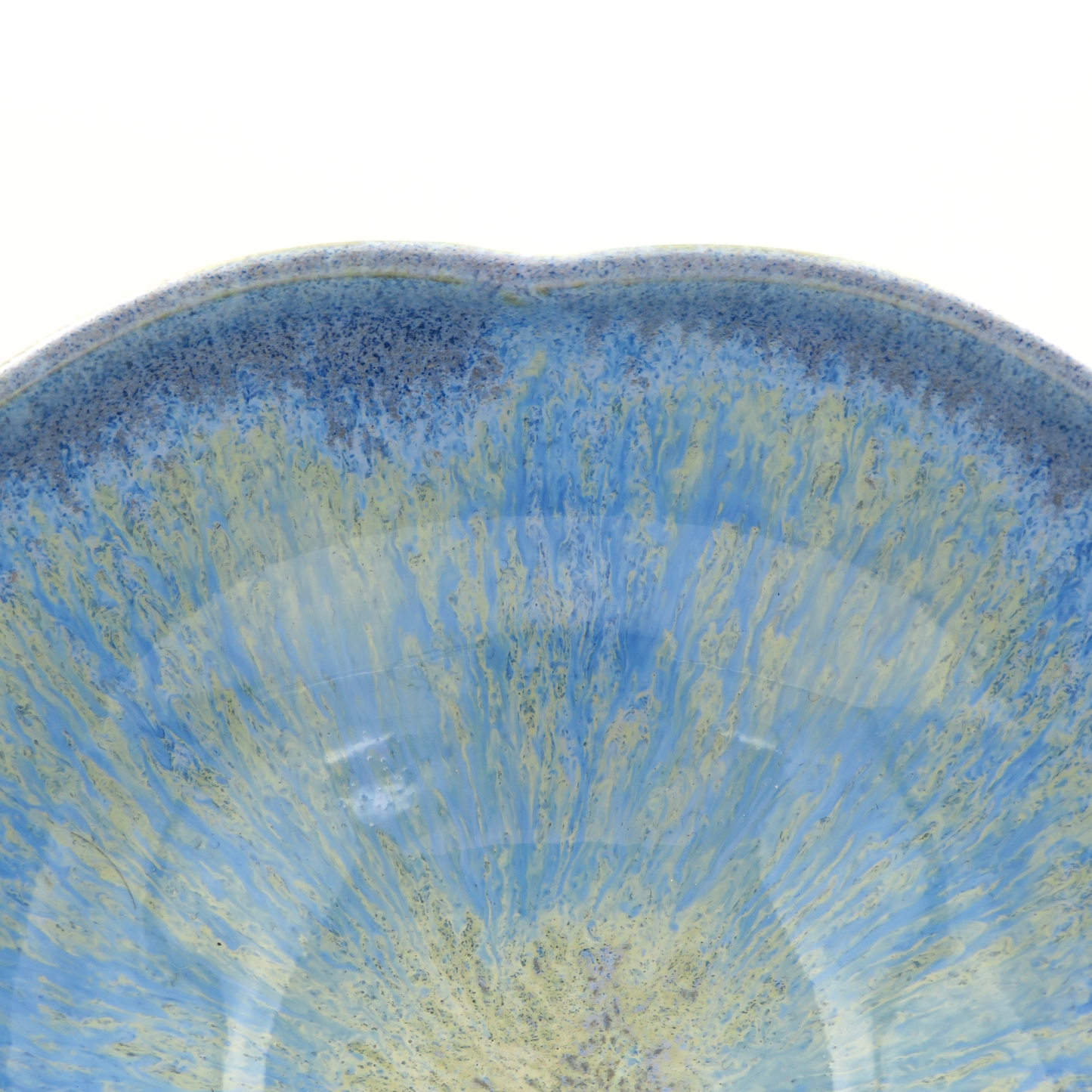 Small 4-Petal Dish - Light Blue