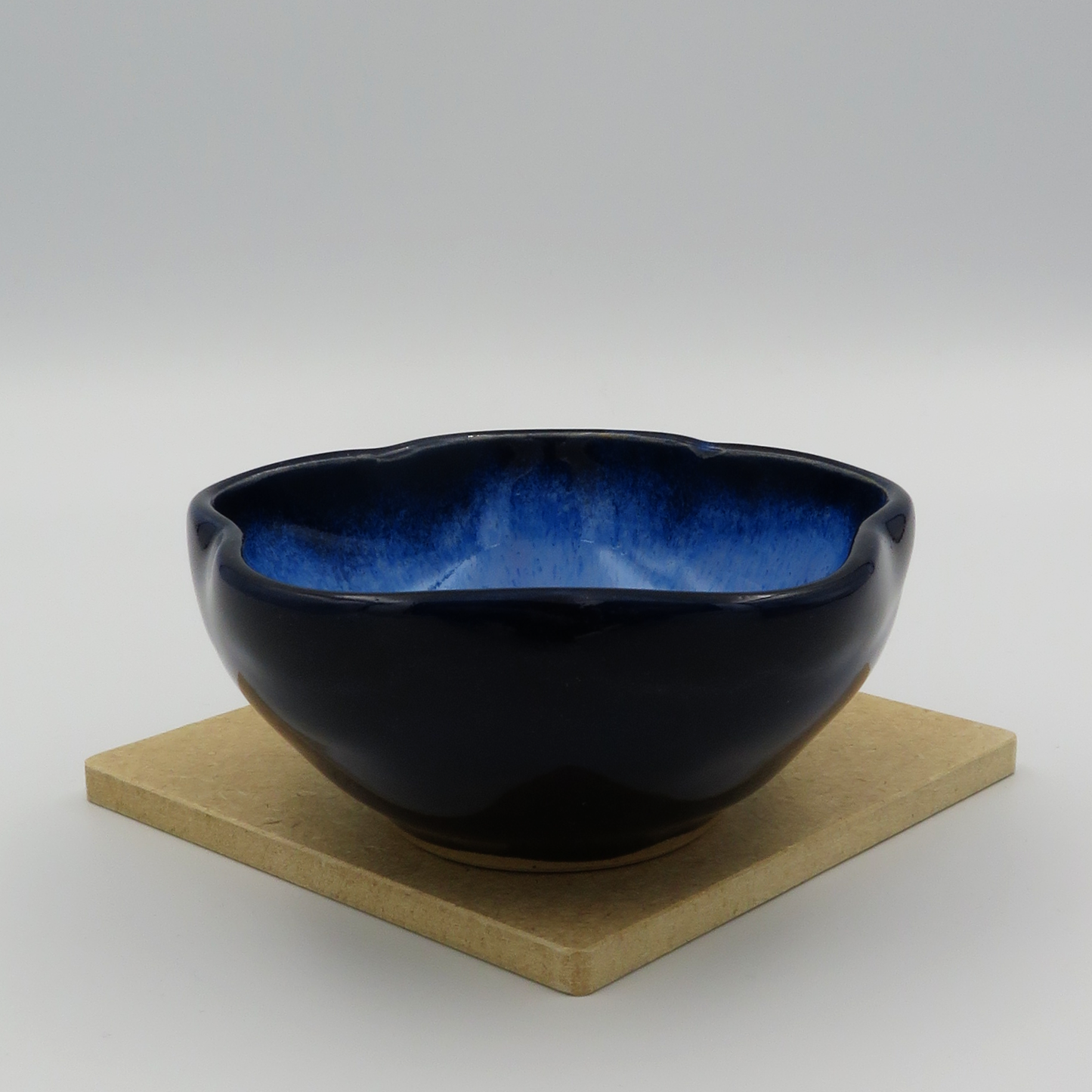 Nested 5-Petal Bowls - Deep Blue