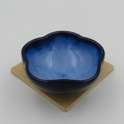 Nested 5-Petal Bowls - Deep Blue