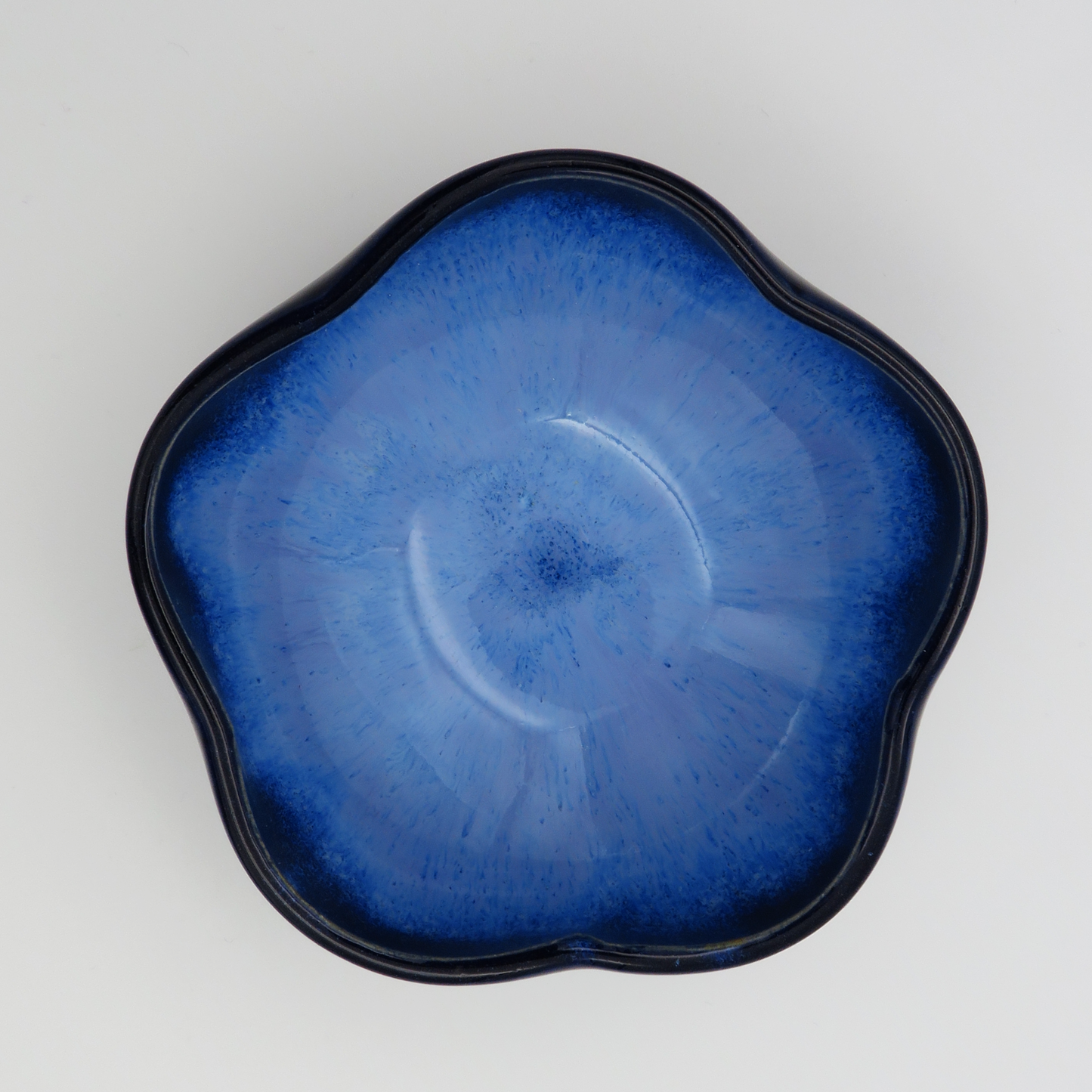Nested 5-Petal Bowls - Deep Blue