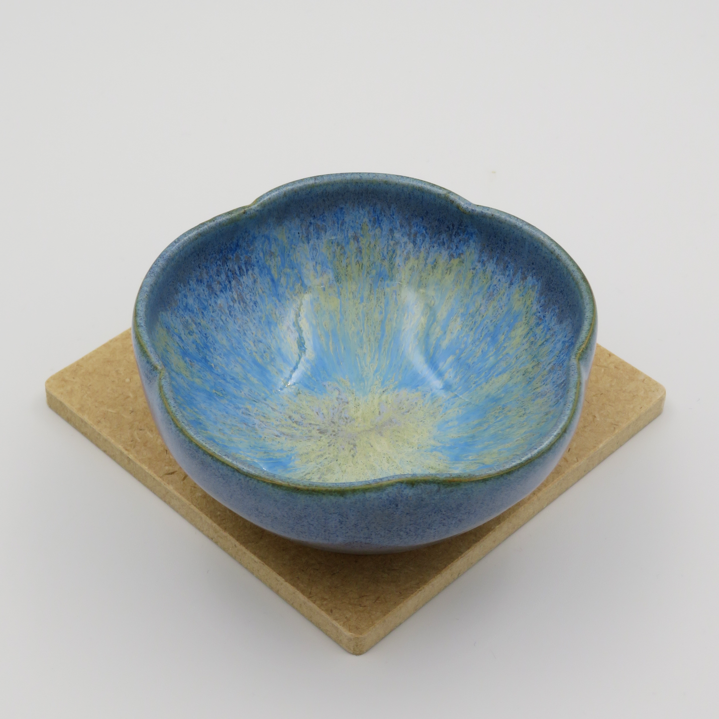 Nested 5-Petal Bowls - Light Blue