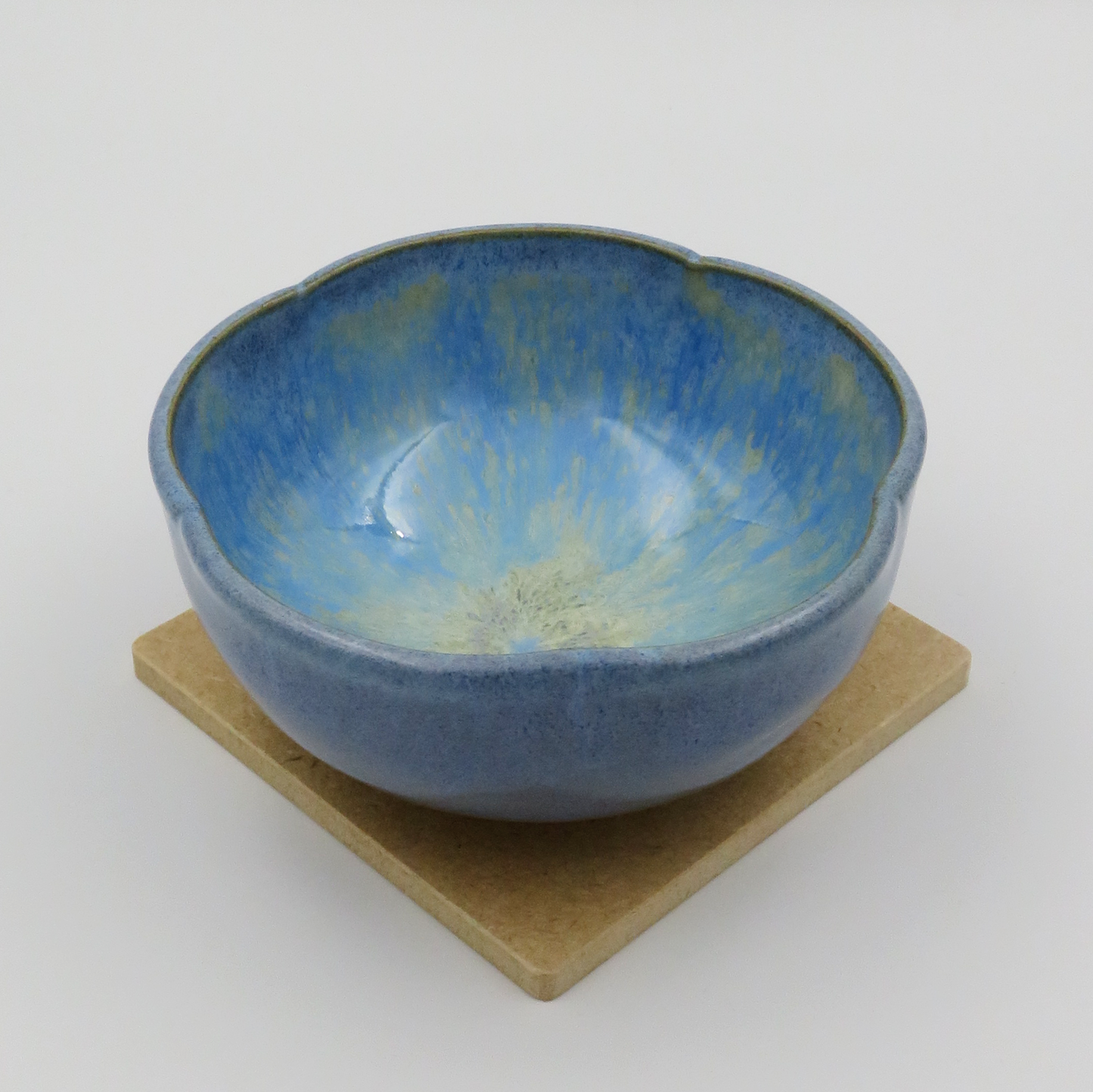 Nested 5-Petal Bowls - Light Blue