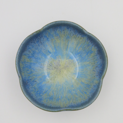 Nested 5-Petal Bowls - Light Blue